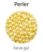 Perler 4 mm farve gul
